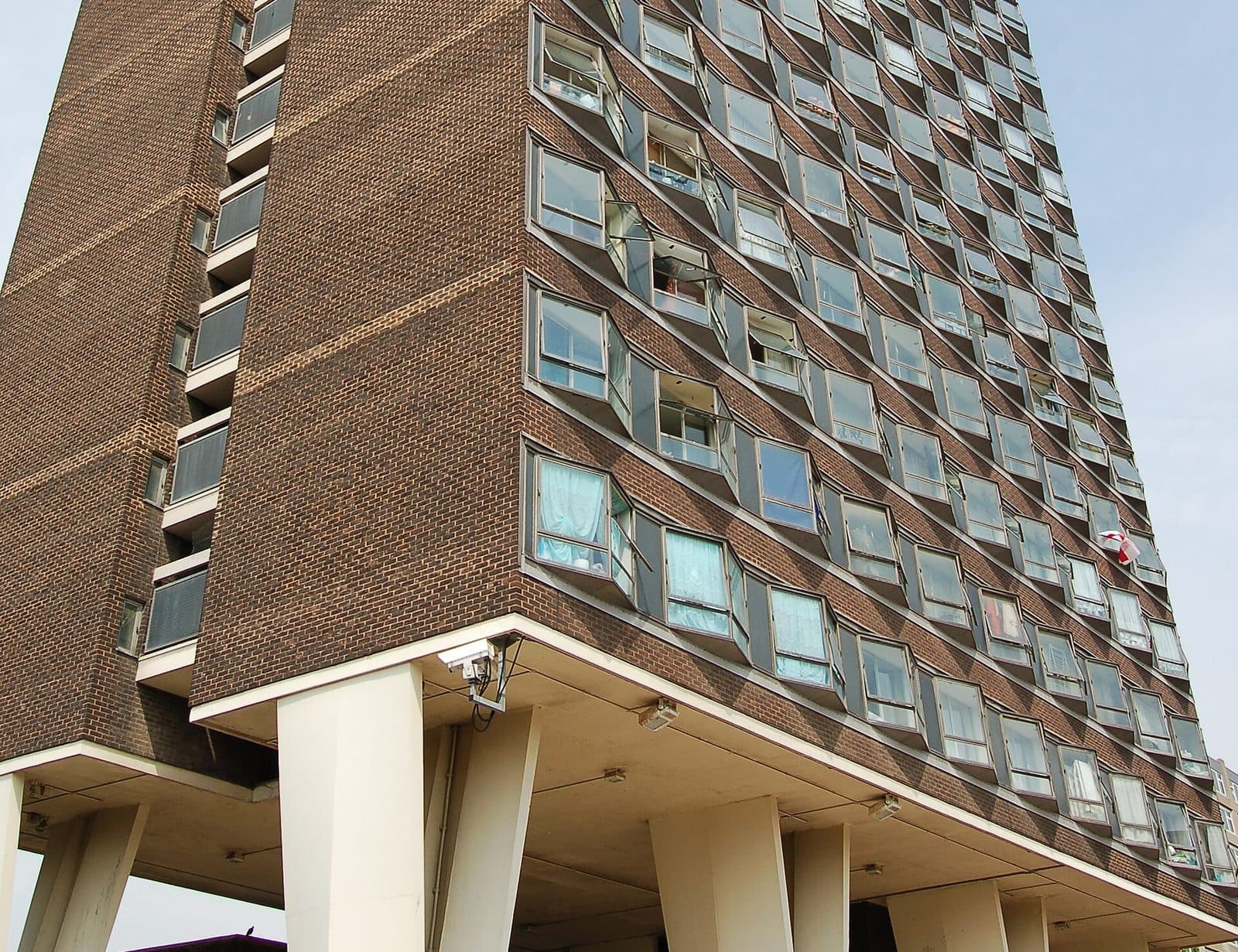 Brooke House, the tower block on stilts in Basildon town centre
