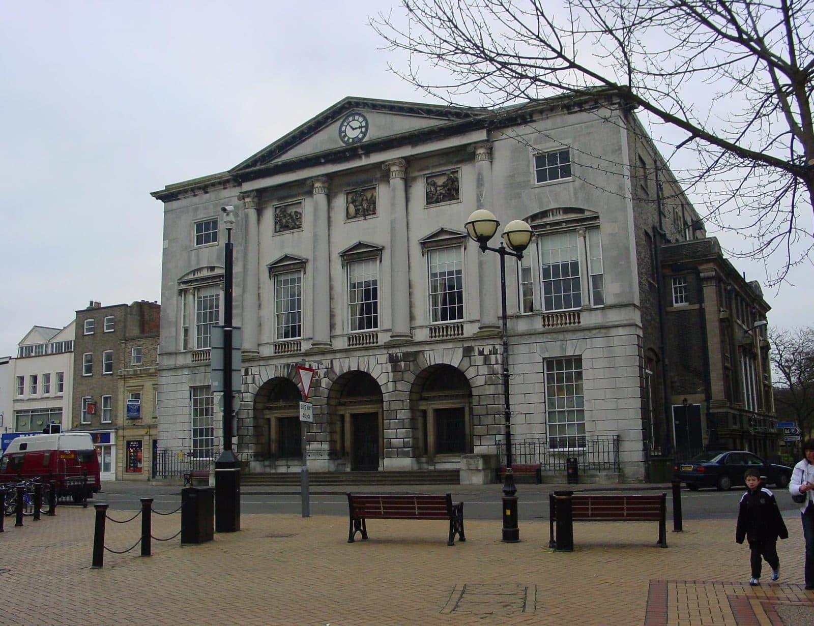 Shire Hall on Tindal Square at the top of Chelmsford High Street