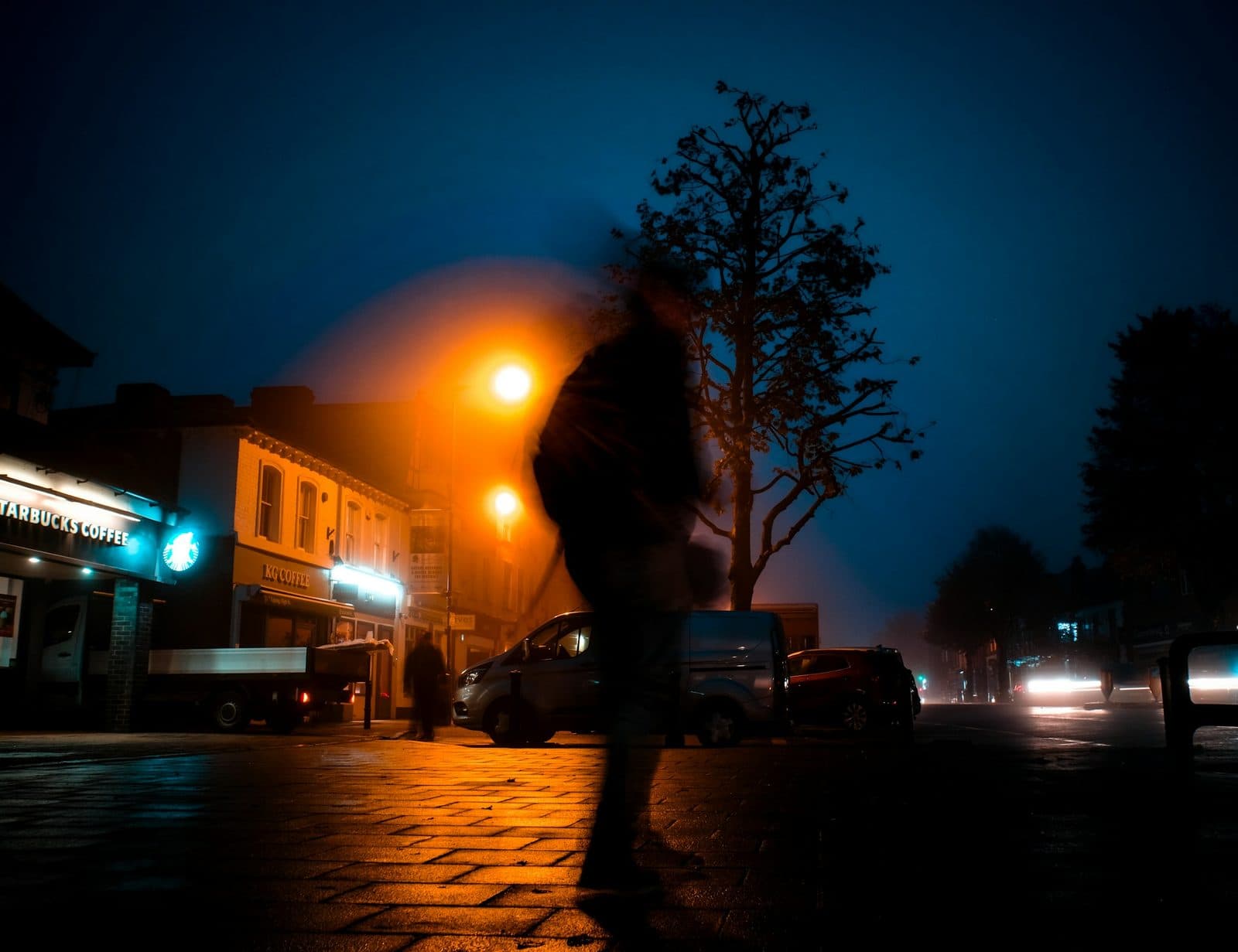 Epping High Street at night