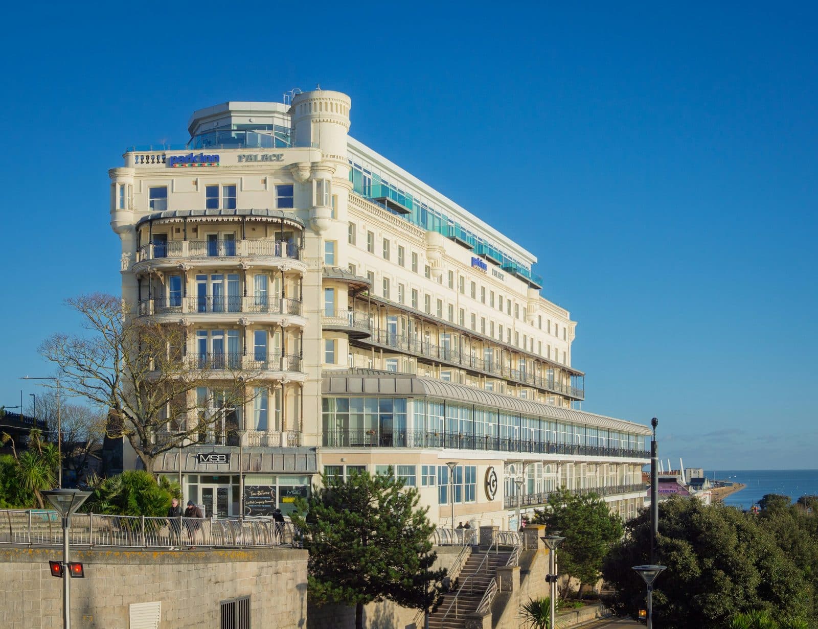 The Palace Hotel on Pier Hill above the Southend seafront
