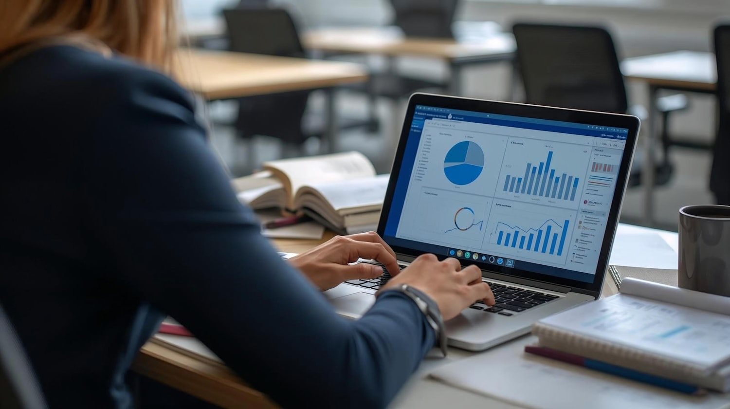 A search performance report showing clicks and impressions rising for a dental practice